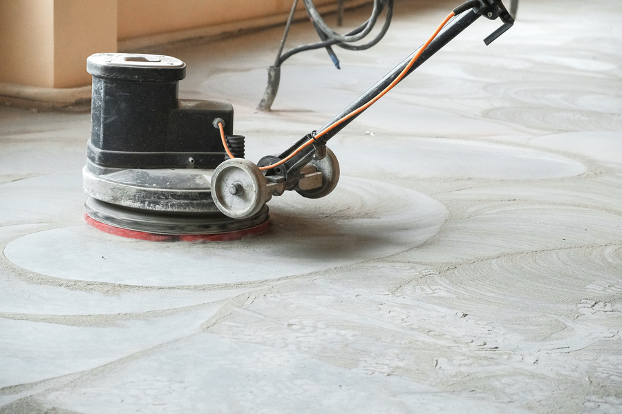 grinding of concrete floor